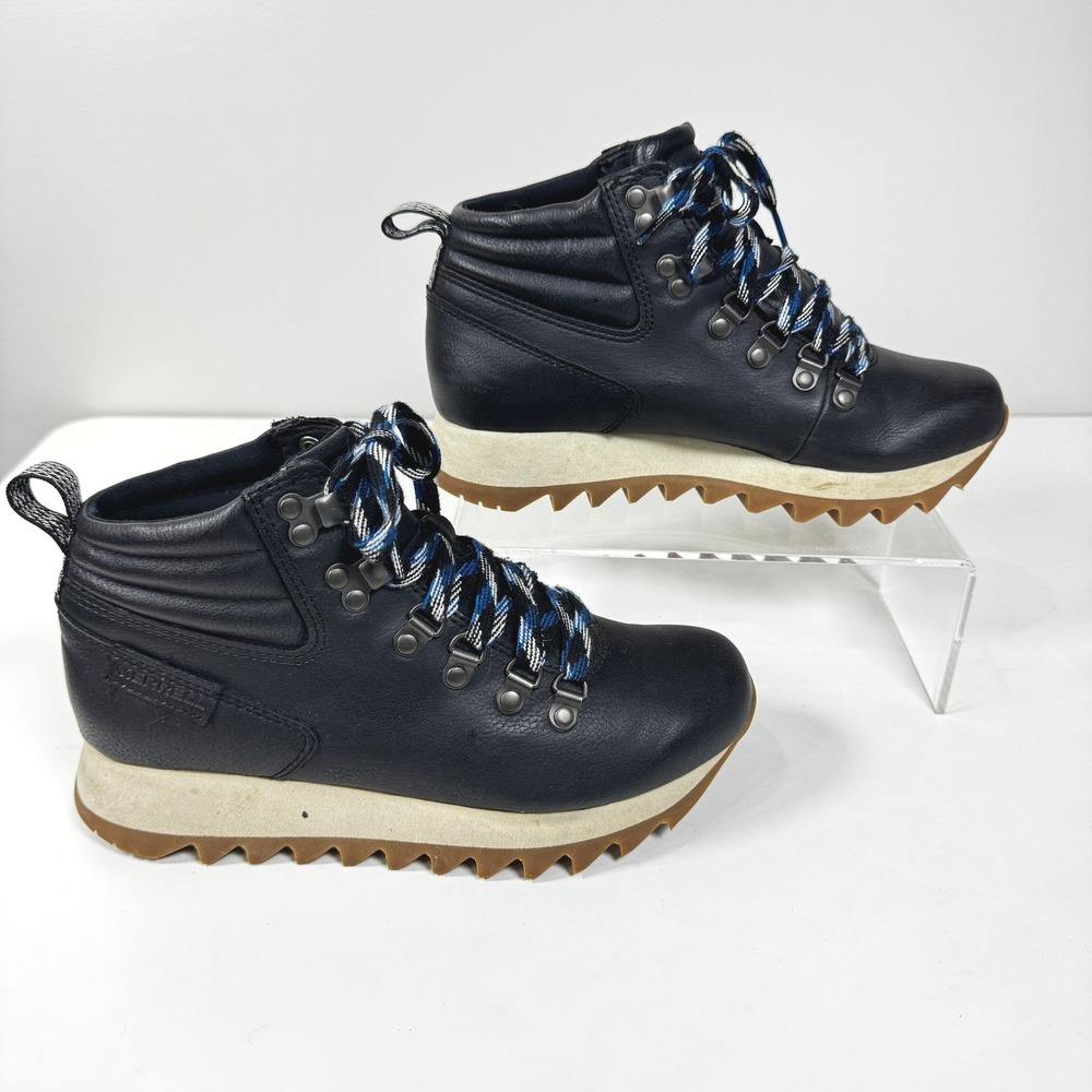 Merrell Alpine Hiker Black Leather Hiking Boots J003594 Womens 6